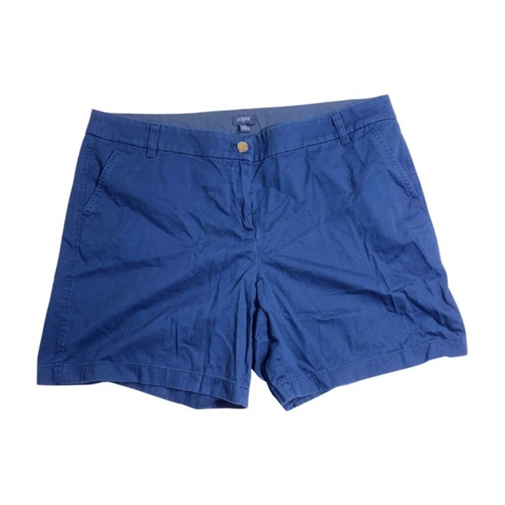 J.Crew Classic Navy Chino Shorts, Size 16 🌟 Perfect Summer Staple!